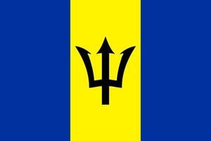 Flagge von Barbados vektor