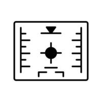 hud Symbol. schwarz füllen Symbol vektor