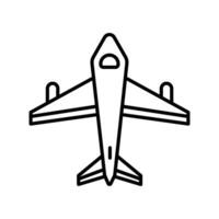 Flugzeug Symbol. Gliederung Symbol vektor