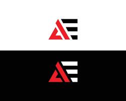 abstrakt brev ae logotyp design redigerbar vektor formatera mall.