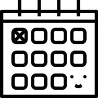 kalender schema ikon symbol vektor bild. illustration av de modern utnämning påminnelse dagordning symbol grafisk design bild