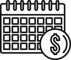 kalender schema ikon symbol vektor bild. illustration av de modern utnämning påminnelse dagordning symbol grafisk design bild