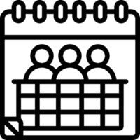 kalender schema ikon symbol vektor bild. illustration av de modern utnämning påminnelse dagordning symbol grafisk design bild