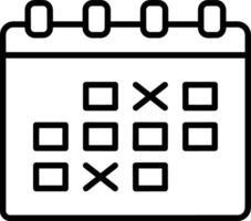 kalender schema ikon symbol vektor bild. illustration av de modern utnämning påminnelse dagordning symbol grafisk design bild