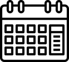 kalender schema ikon symbol vektor bild. illustration av de modern utnämning påminnelse dagordning symbol grafisk design bild