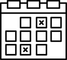 kalender schema ikon symbol vektor bild. illustration av de modern utnämning påminnelse dagordning symbol grafisk design bild