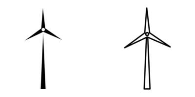 Windmühle Symbol, Zeichen, oder Symbol im Glyphe und Linie Stil isoliert auf transparent Hintergrund. Vektor Illustration