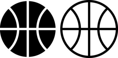 Basketball Symbol, Zeichen, oder Symbol im Glyphe und Linie Stil isoliert auf transparent Hintergrund. Vektor Illustration