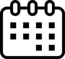 kalender schema ikon symbol vektor bild. illustration av de modern utnämning påminnelse dagordning symbol grafisk design bild