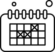 kalender schema ikon symbol vektor bild. illustration av de modern utnämning påminnelse dagordning symbol grafisk design bild