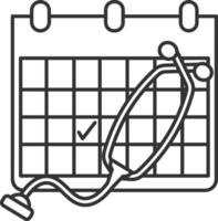 kalender schema ikon symbol vektor bild. illustration av de modern utnämning påminnelse dagordning symbol grafisk design bild