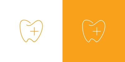 unik och enkel dental hälsa logotyp design vektor