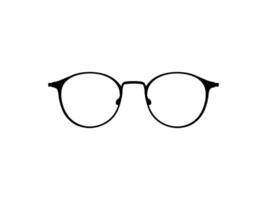 Auge Brille Silhouette, Piktogramm, Vorderseite Sicht, eben Stil, können verwenden zum Logo Gramm, Apps, Kunst Illustration, Vorlage zum Benutzerbild Profil Bild, Webseite, oder Grafik Design Element. Vektor Illustration