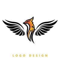 fågel logotyp design fri vektor