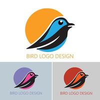 design av fågellogotyp gratis nedladdning vektor