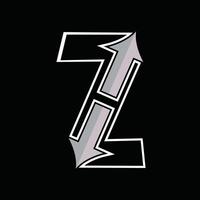 z logotyp design vektor