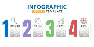 tidslinje infographic mall. 4 steg tidslinje resa, kalender platt enkel infographics design mall. presentation Graf. företag begrepp med 4 alternativ, vektor illustration.