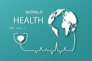 Logo Symbol und Symbol von Gesundheit Welt Tag. vektor