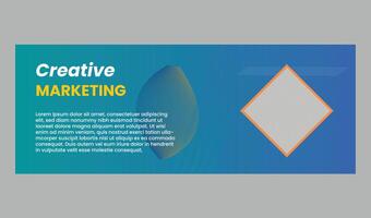 Web-Banner-Design für digitales Marketing vektor