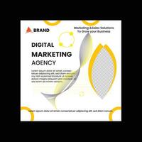 Social-Media-Beitrag für digitales Marketing vektor