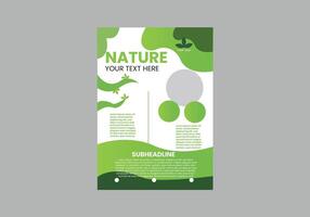 natur flygblad design vektor