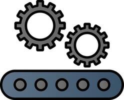 Rahmen Linie gefüllt Gradient Symbol vektor