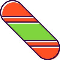snowboard fylld ikon vektor