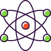 Atom gefüllt Symbol vektor