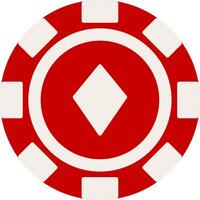 Poker Chip eben Gradient Symbol vektor