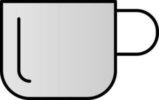 Tasse Linie gefüllt Gradient Symbol vektor