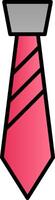 Krawatte Linie gefüllt Gradient Symbol vektor