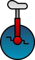 Monocycle Linie gefüllt Gradient Symbol vektor