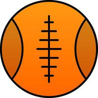 Sport Ball Linie gefüllt Gradient Symbol vektor