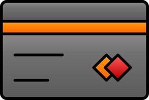 Karte Linie gefüllt Gradient Symbol vektor