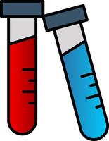 Stichprobe Tube Linie gefüllt Gradient Symbol vektor