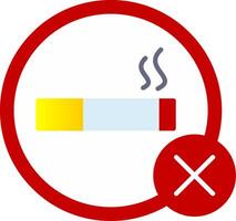 Nein Rauchen eben Gradient Symbol vektor