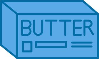Butter gefüllt Blau Symbol vektor