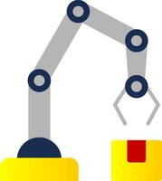 Roboter Arm eben Gradient Symbol vektor