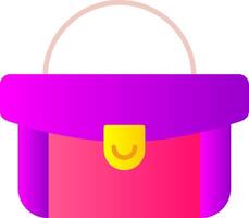 Frau Tasche eben Gradient Symbol vektor