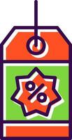 Coupon gefüllt Symbol vektor