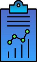 Bericht Linie gefüllt Gradient Symbol vektor