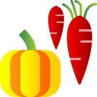 Gemüse eben Gradient Symbol vektor
