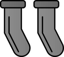 Socken Linie gefüllt Gradient Symbol vektor