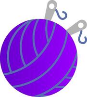 Garn Ball eben Gradient Symbol vektor