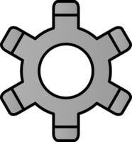 Rahmen Linie gefüllt Gradient Symbol vektor