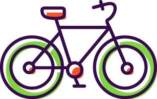 Fahrrad gefüllt Symbol vektor