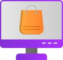 online Einkaufen eben Gradient Symbol vektor