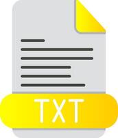Text platt lutning ikon vektor