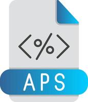 asp eben Gradient Symbol vektor