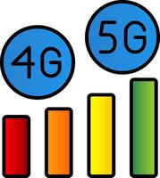 hoch Geschwindigkeit Linie gefüllt Gradient Symbol vektor